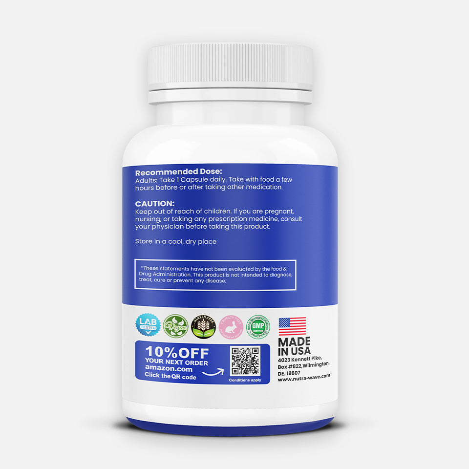 Nutrawave Vitamin B-Complex 100 capsules — supplement facts panel