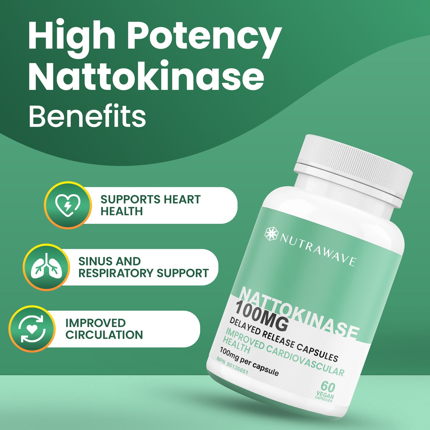 
                  
                    Nattokinase Capsules - 100mg
                  
                