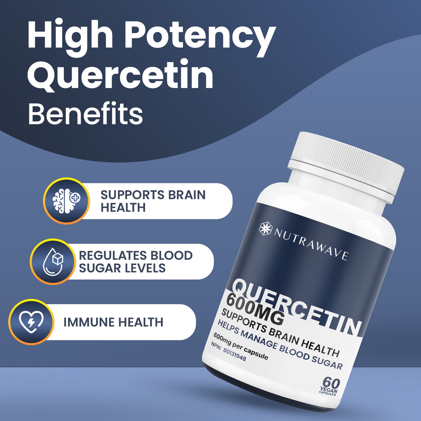 
                  
                    Quercetin Capsules - 600mg
                  
                