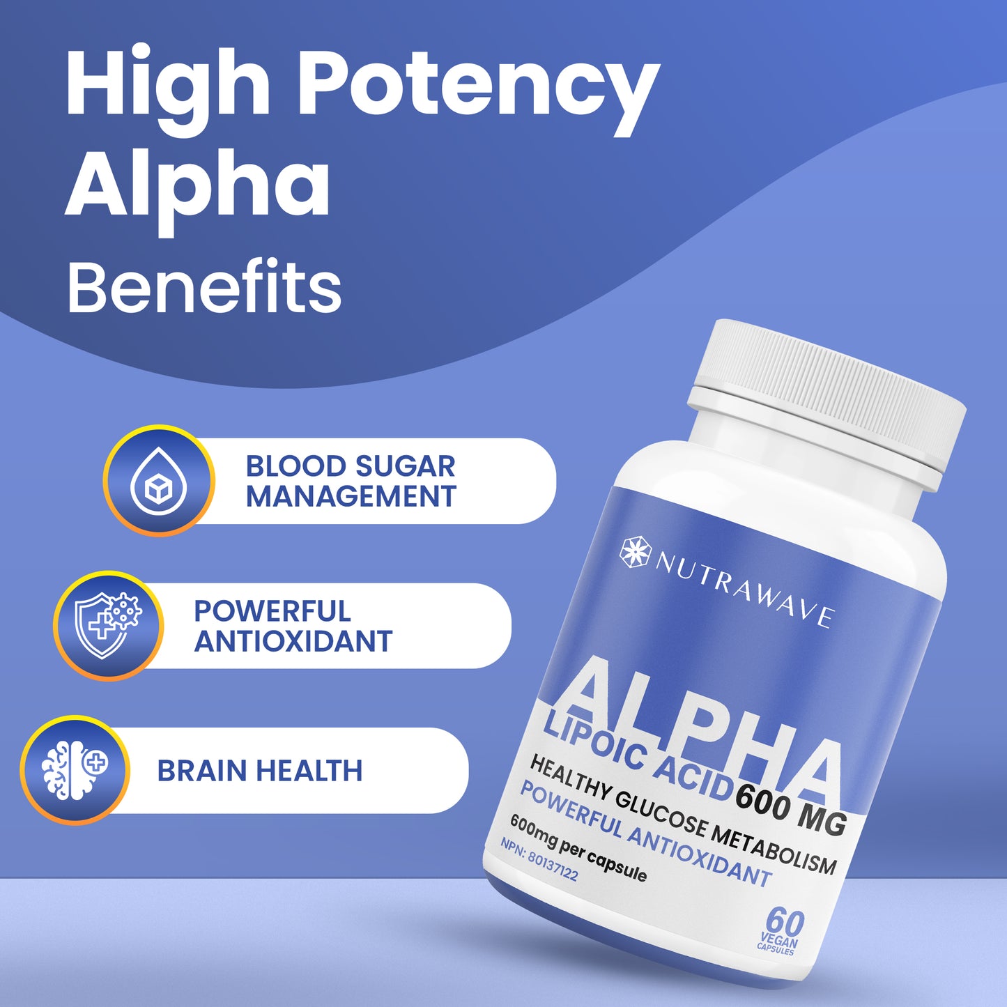 
                  
                    Alpha Lipoic Acid (ALA) Capsules -  600mg
                  
                