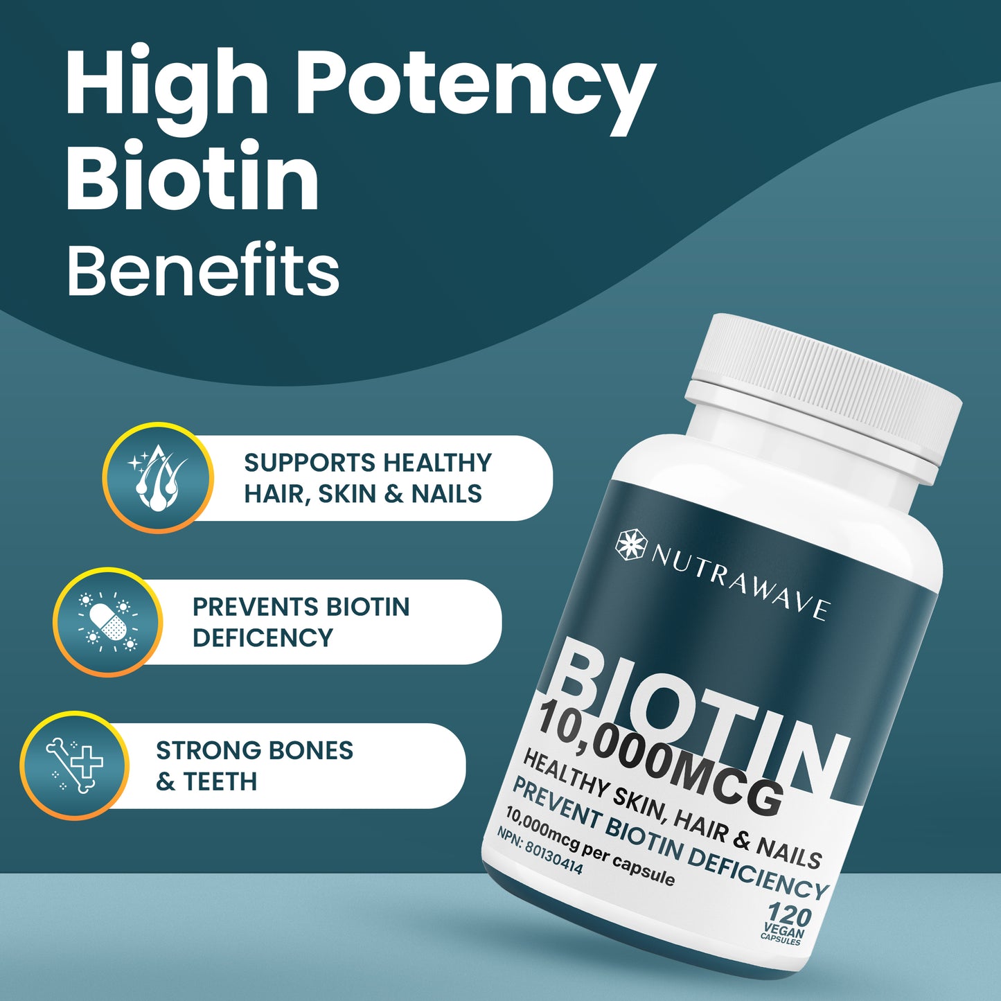 
                  
                    Biotin Capsules - 10000mcg
                  
                