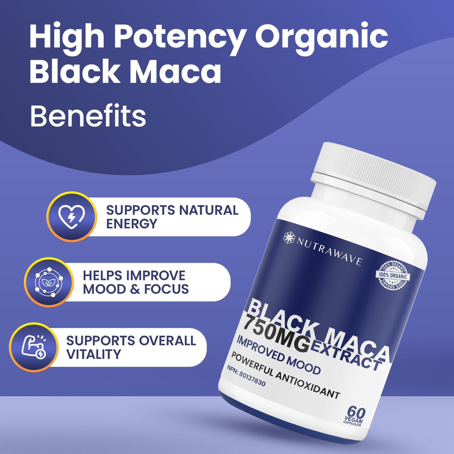 
                  
                    Black Maca Capsules - 750mg
                  
                