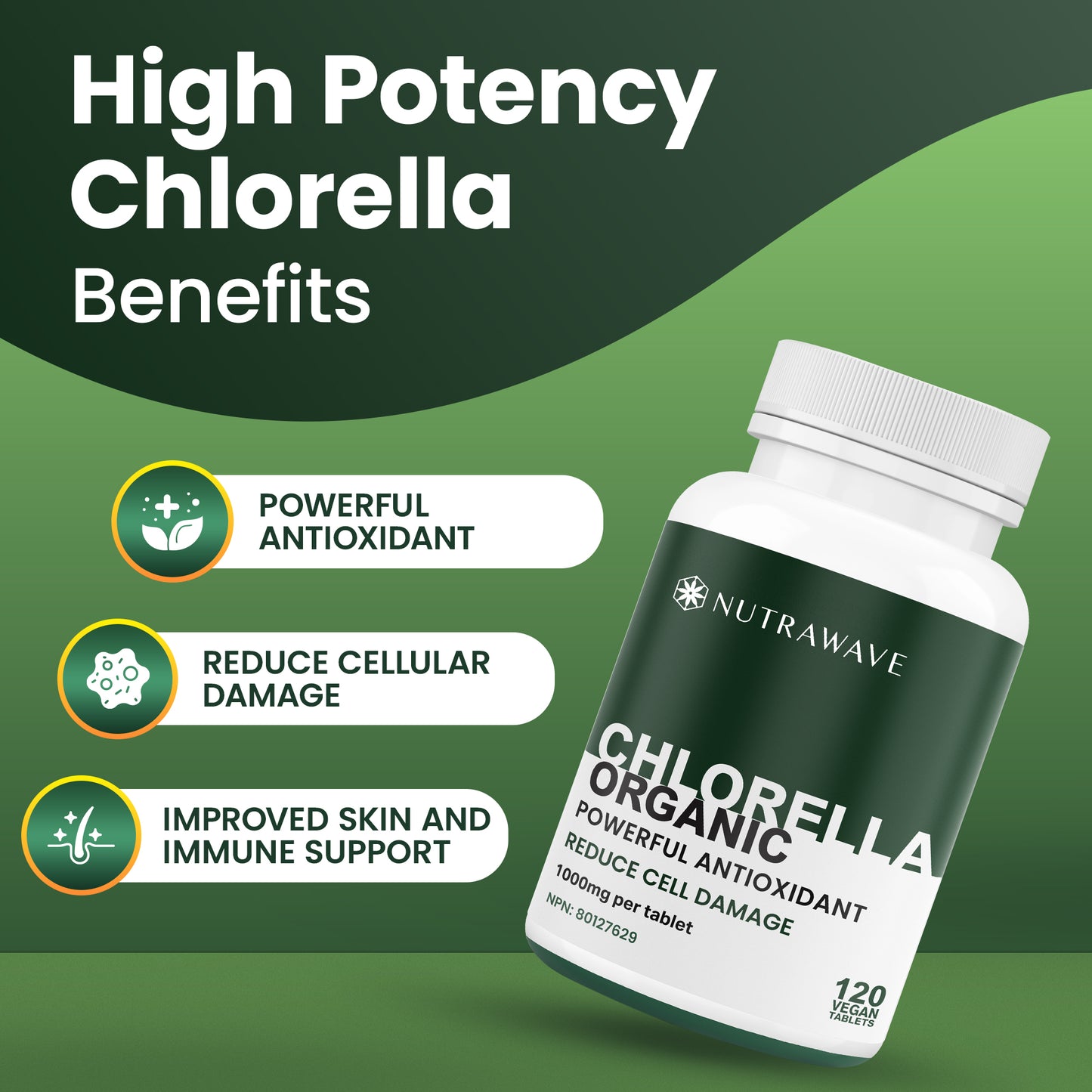
                  
                    Organic Chlorella Tablets - 1000mg
                  
                