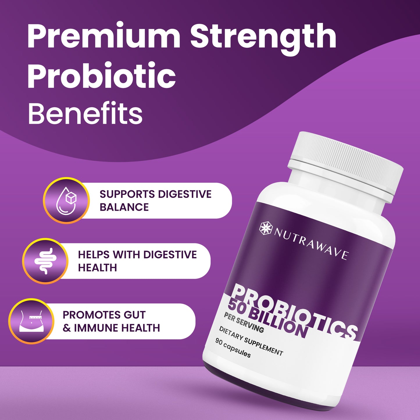 
                  
                    Nutrawave Probiotics 50 Billion 15-Strain capsules — ingredients and directions
                  
                