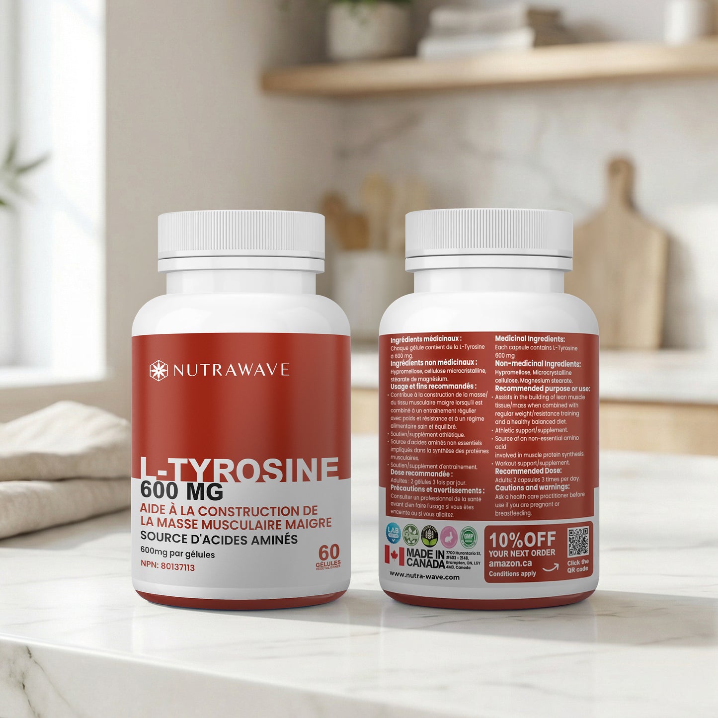 
                  
                    L-Tyrosine Capsules - 600mg
                  
                