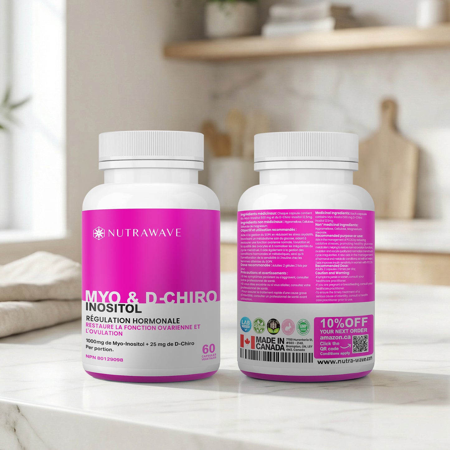 
                  
                    Myo-Inositol & D-Chiro Inositol Capsules - 1000MG
                  
                