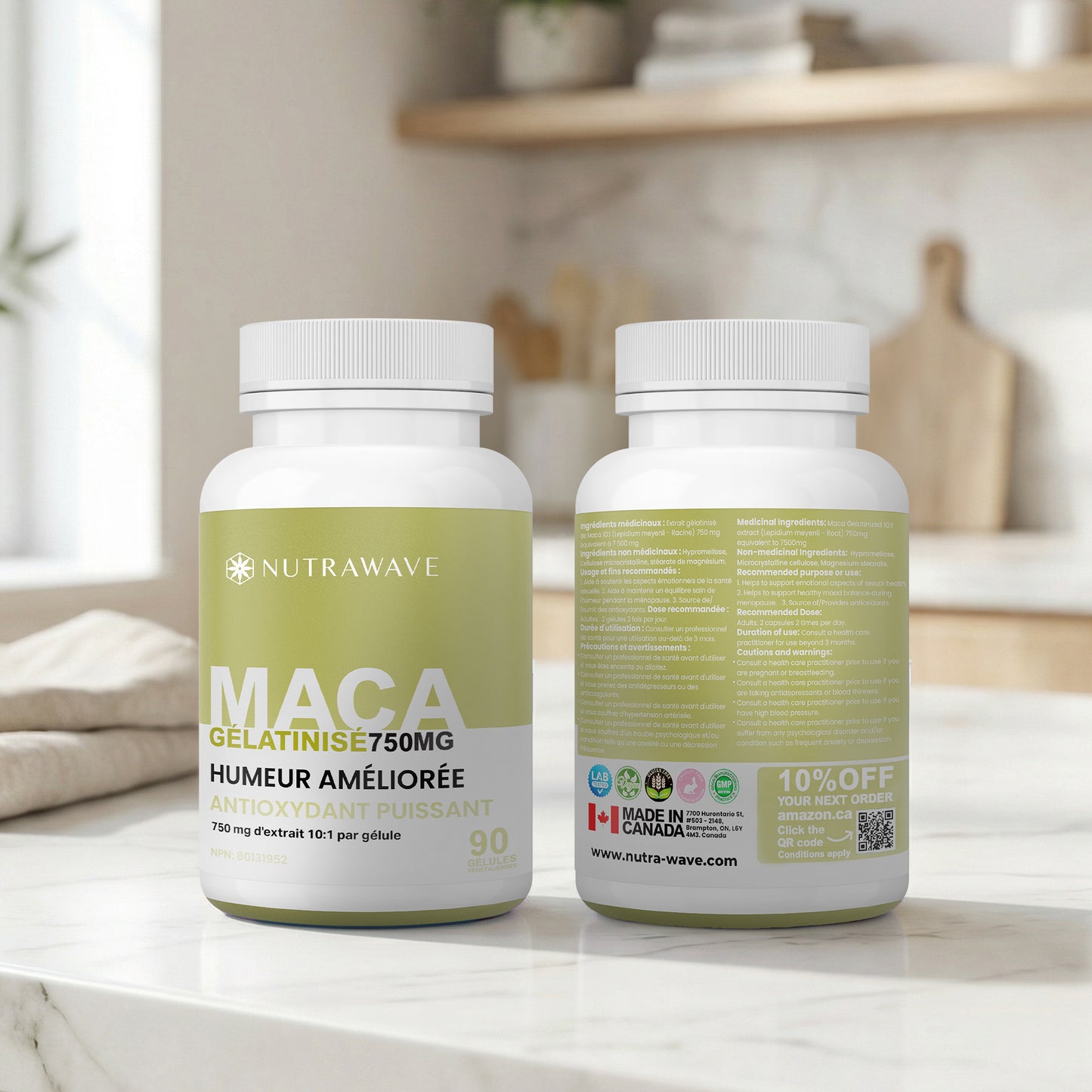 
                  
                    Gelatinized Maca Capsules - 750mg
                  
                