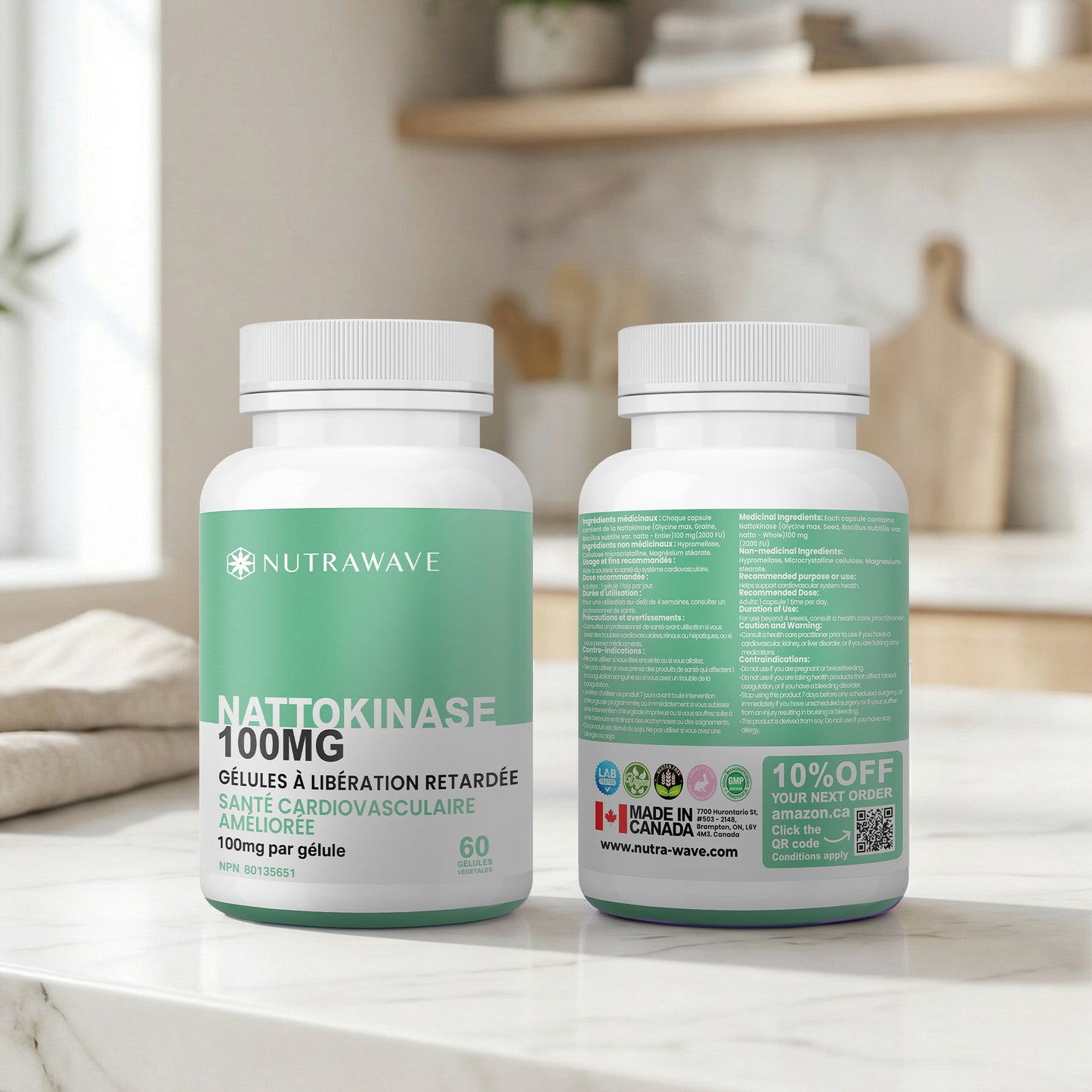 
                  
                    Nattokinase Capsules - 100mg
                  
                