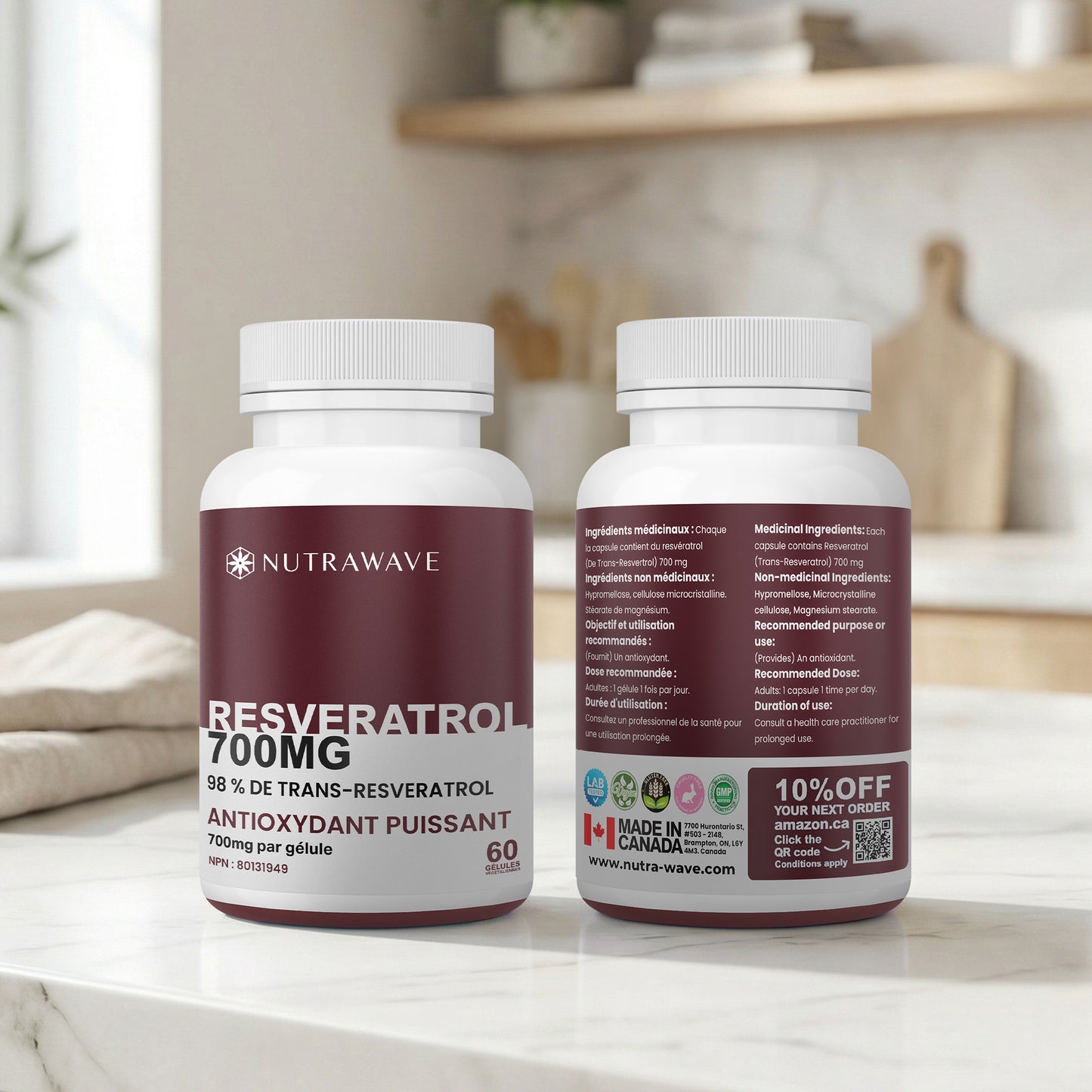 
                  
                    Resveratrol Capsules - 700mg
                  
                
