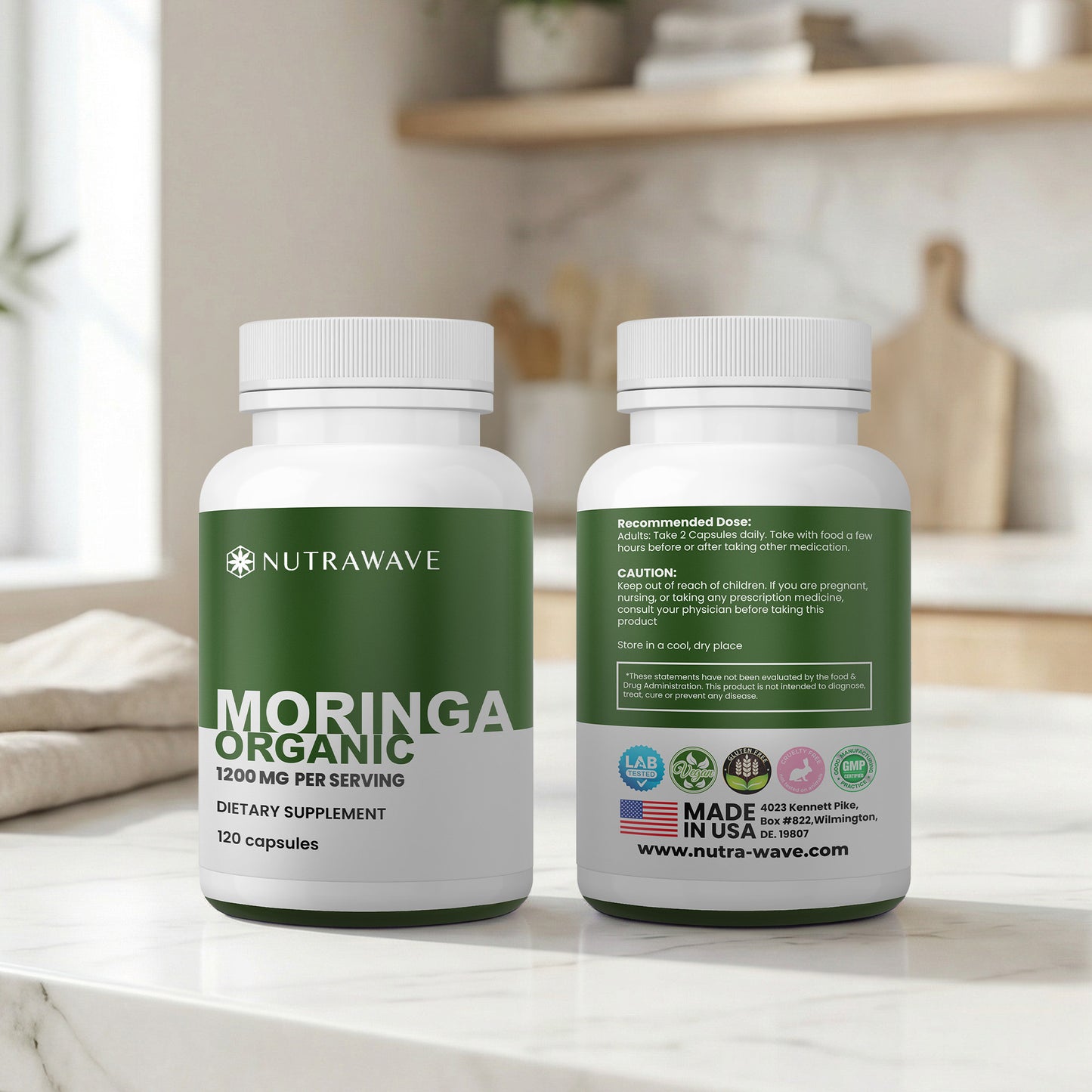 
                  
                    Organic Moringa Leaf Capsules 1200mg – Antioxidant Rich | Liver & Immune Support
                  
                