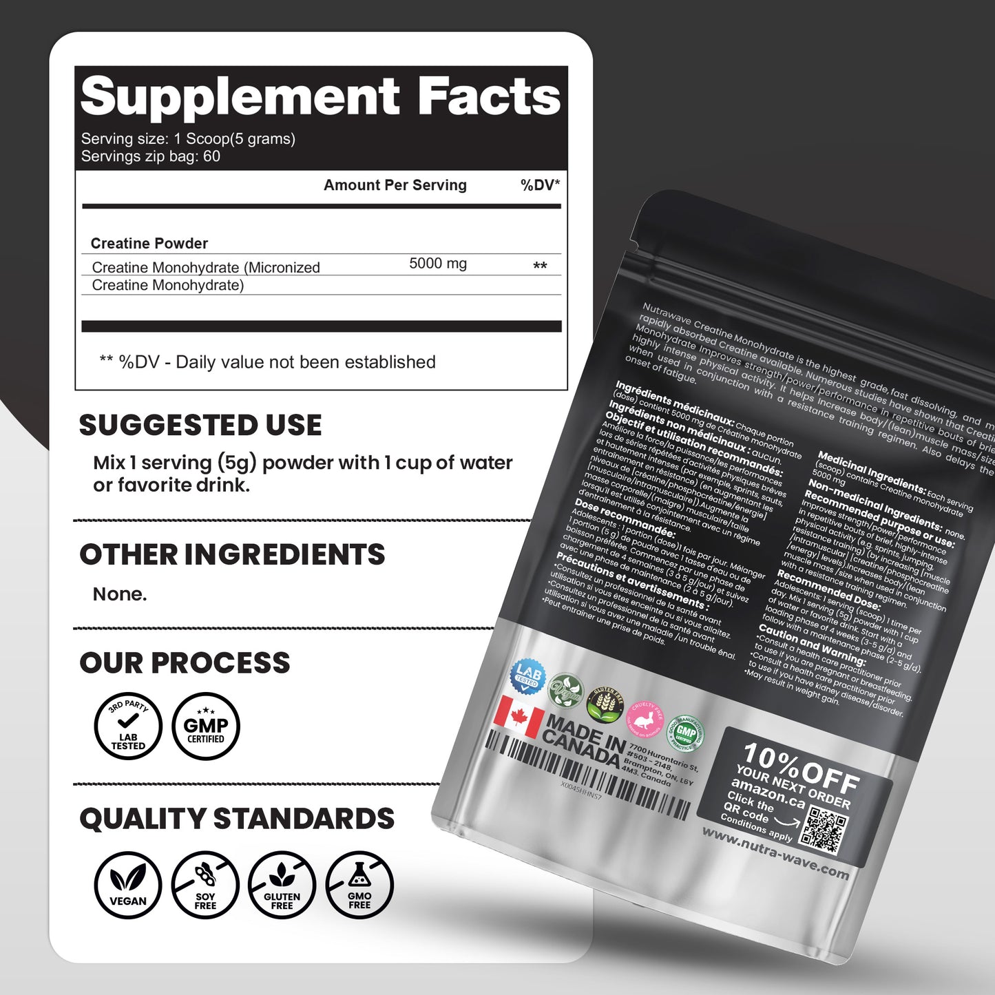 
                  
                    Creatine Micronized Monohydrate - 5000MG
                  
                