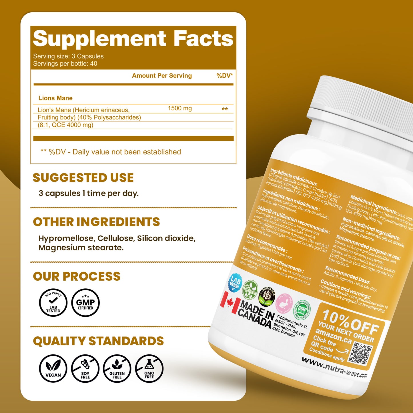 
                  
                    Lions Mane Extract Capsules – 1500mg
                  
                
