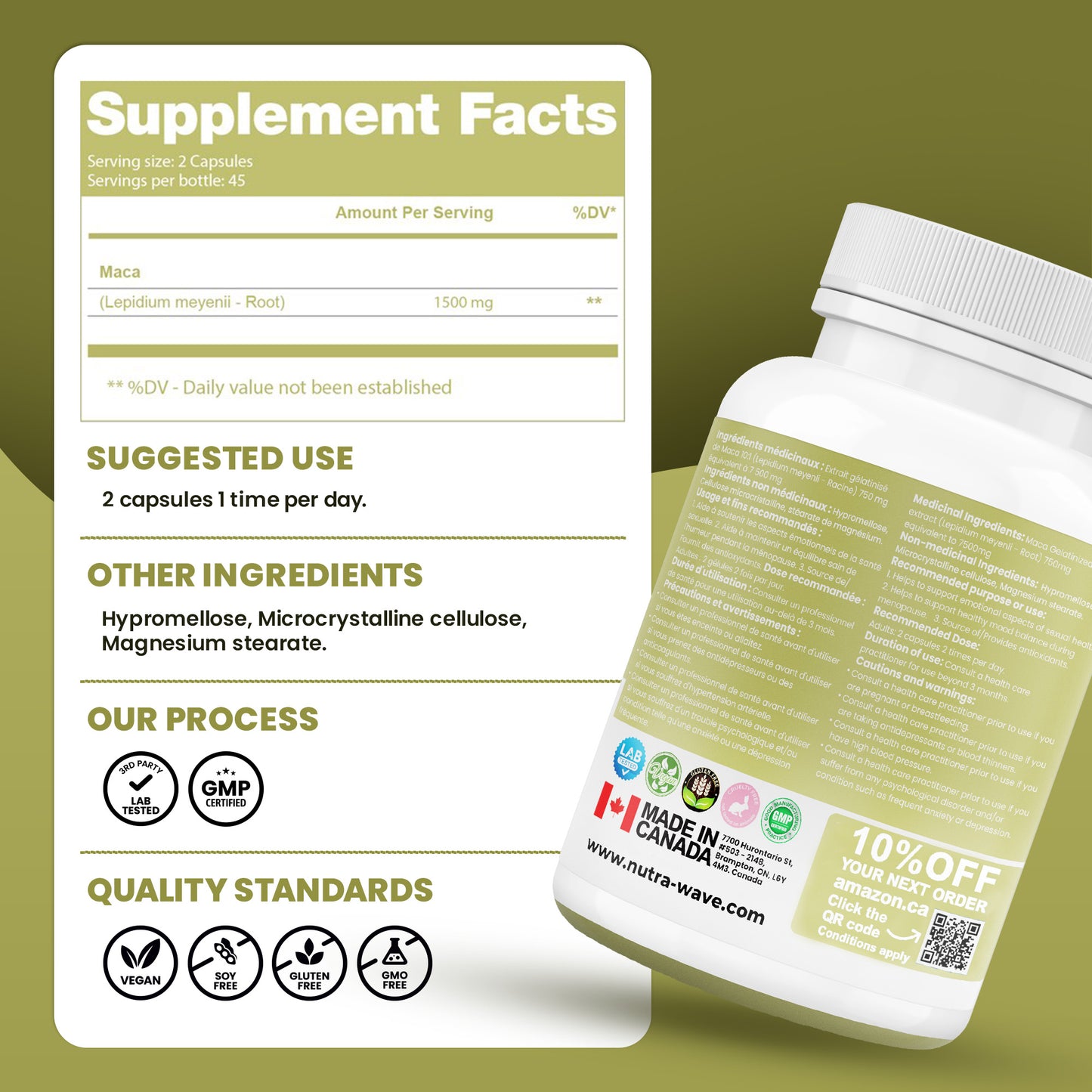 
                  
                    Gelatinized Maca Capsules - 750mg
                  
                