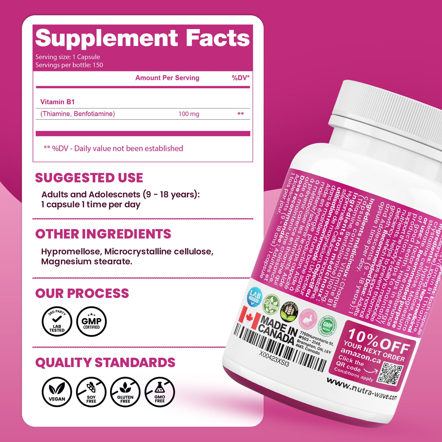 
                  
                    Benfotiamine Capsules - 100mg
                  
                