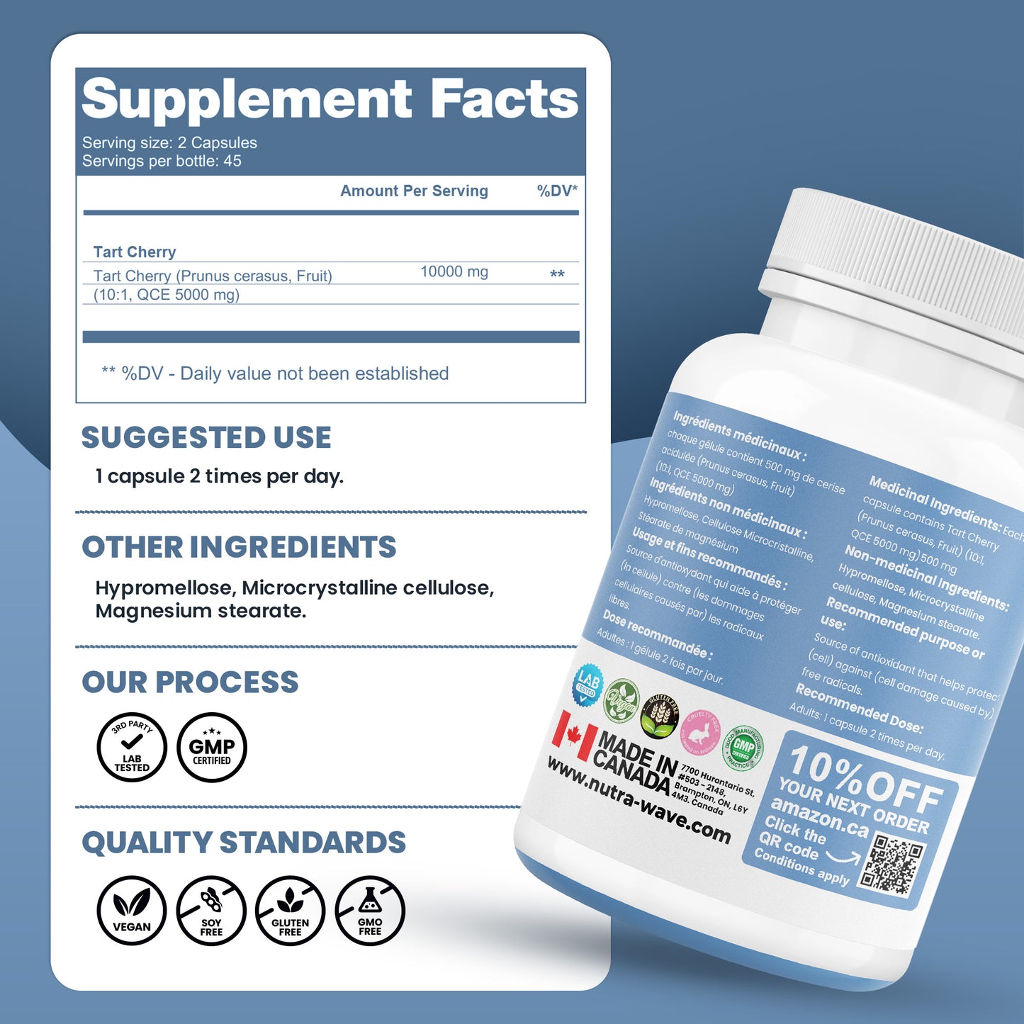 
                  
                    Tart Cherry Capsules - 10000mg
                  
                