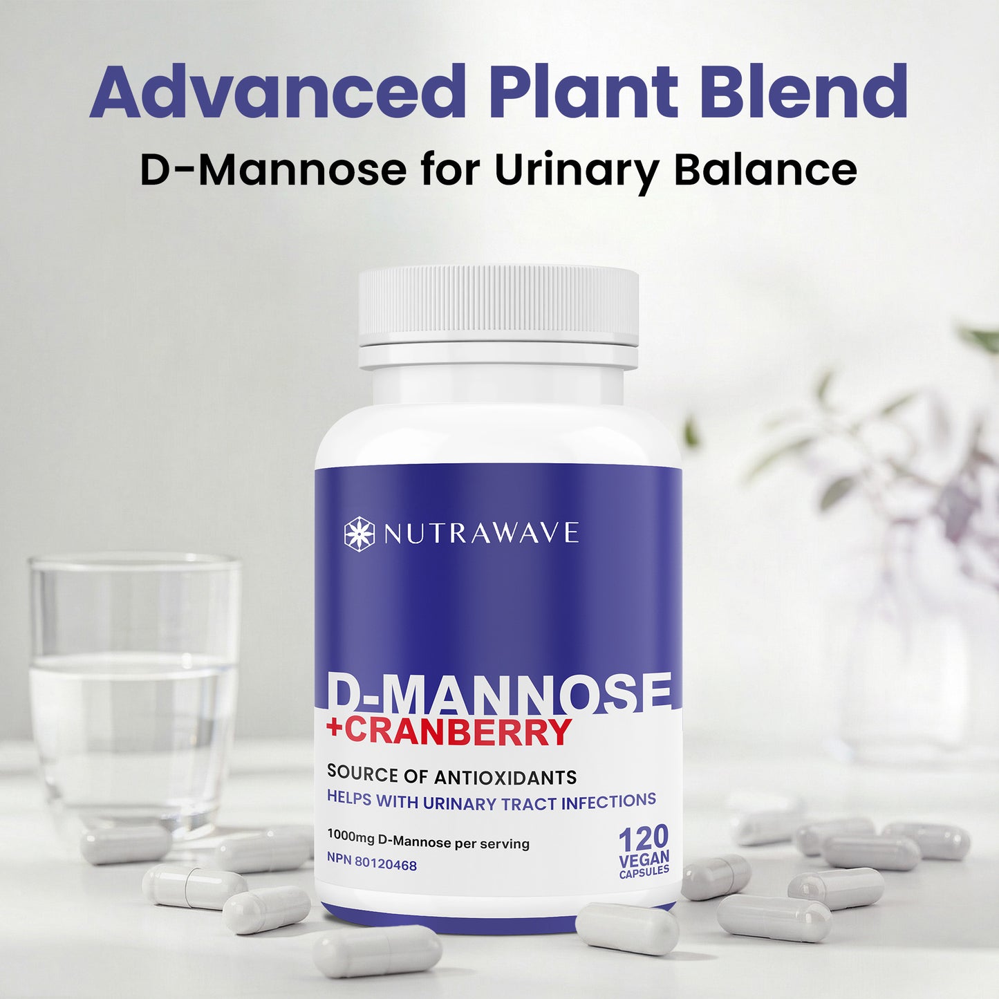 
                  
                    D-Mannose + Cranberry Capsules – 1000mg
                  
                