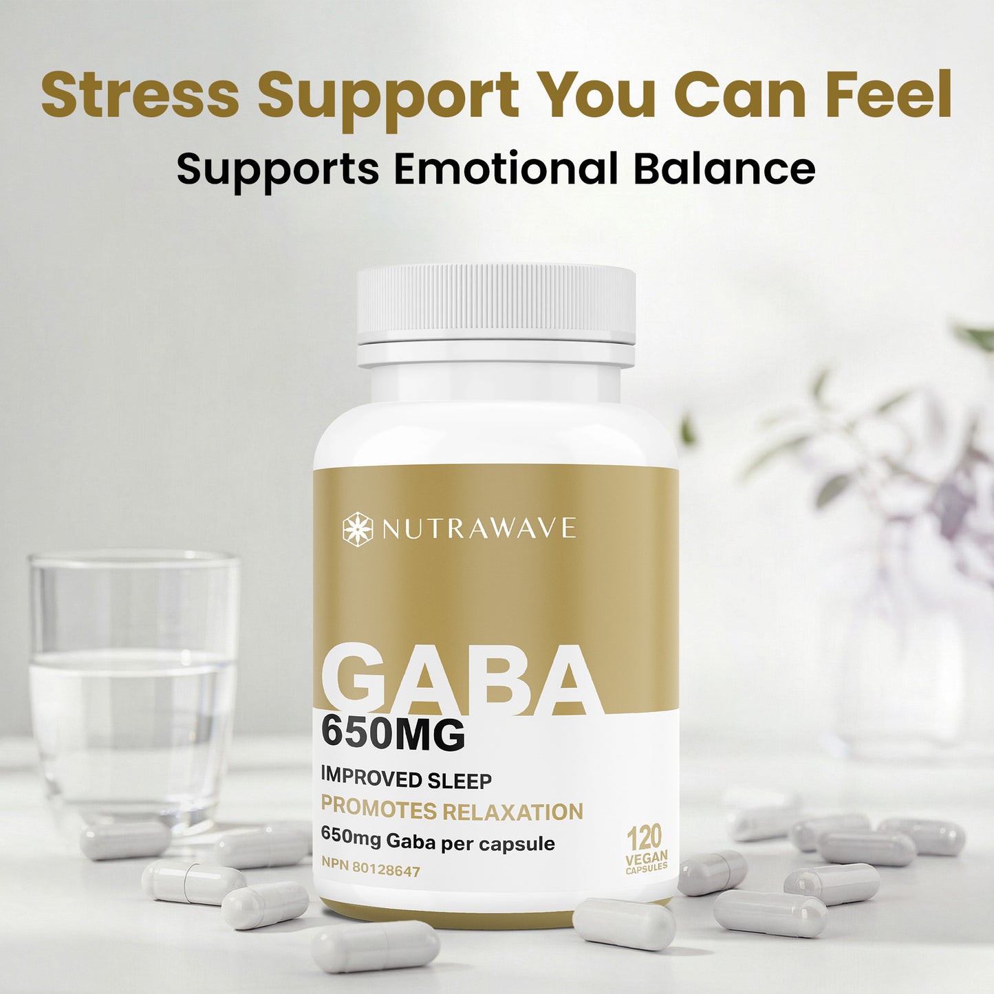 
                  
                    GABA (Gamma-Aminobutyric Acid) Capsule - 650mg
                  
                