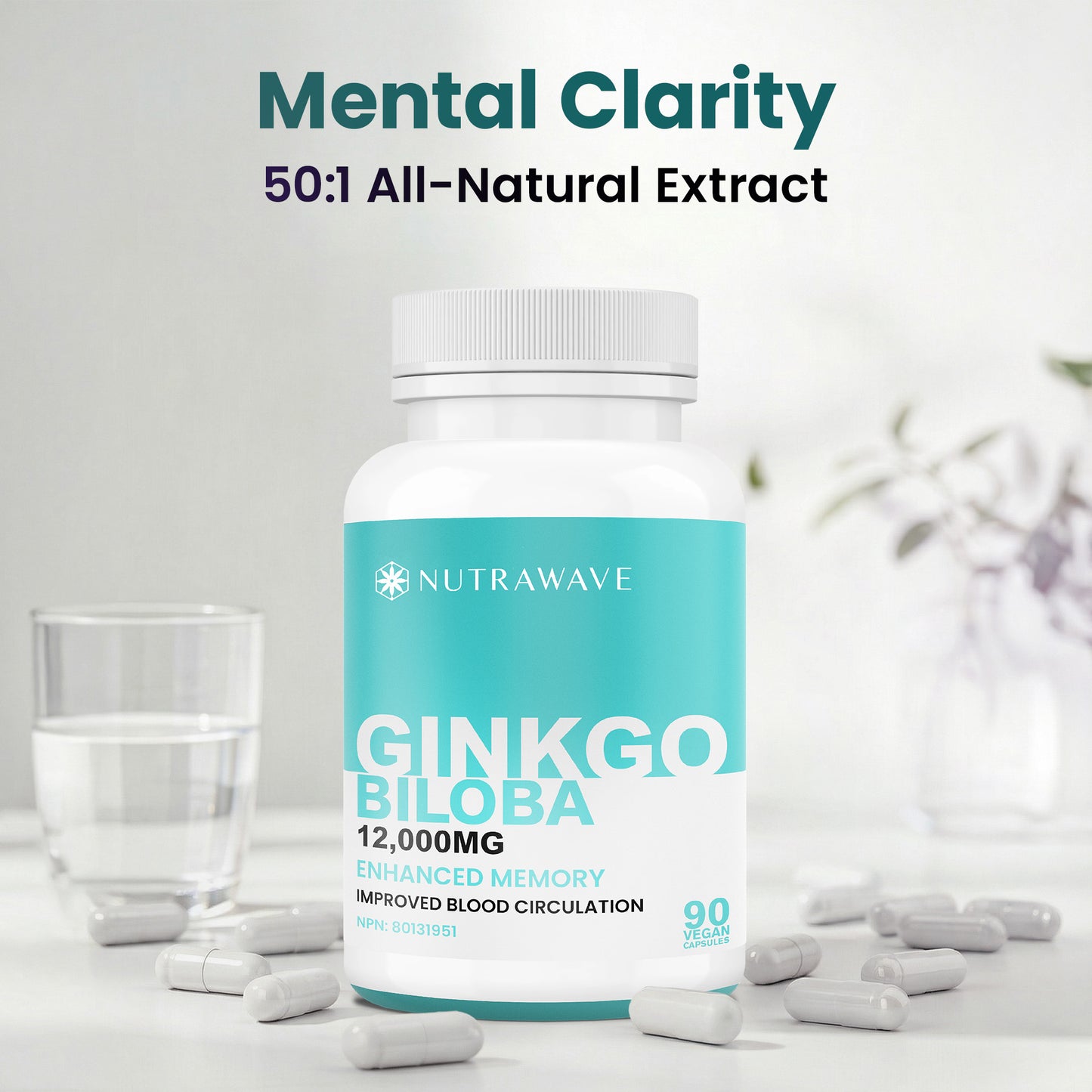 
                  
                    Ginkgo Biloba Capsules - 12000mg
                  
                