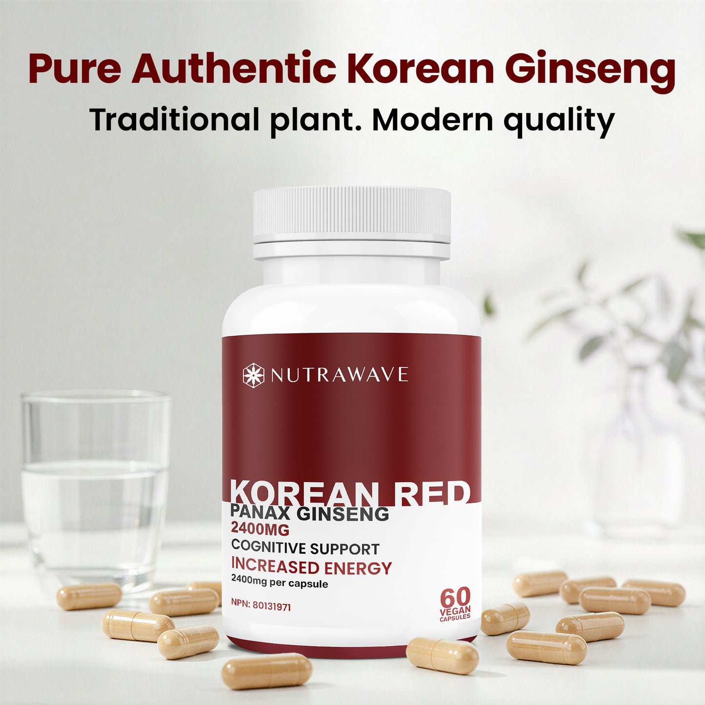 
                  
                    Korean Red Panax Ginseng Capsules - 2400mg
                  
                