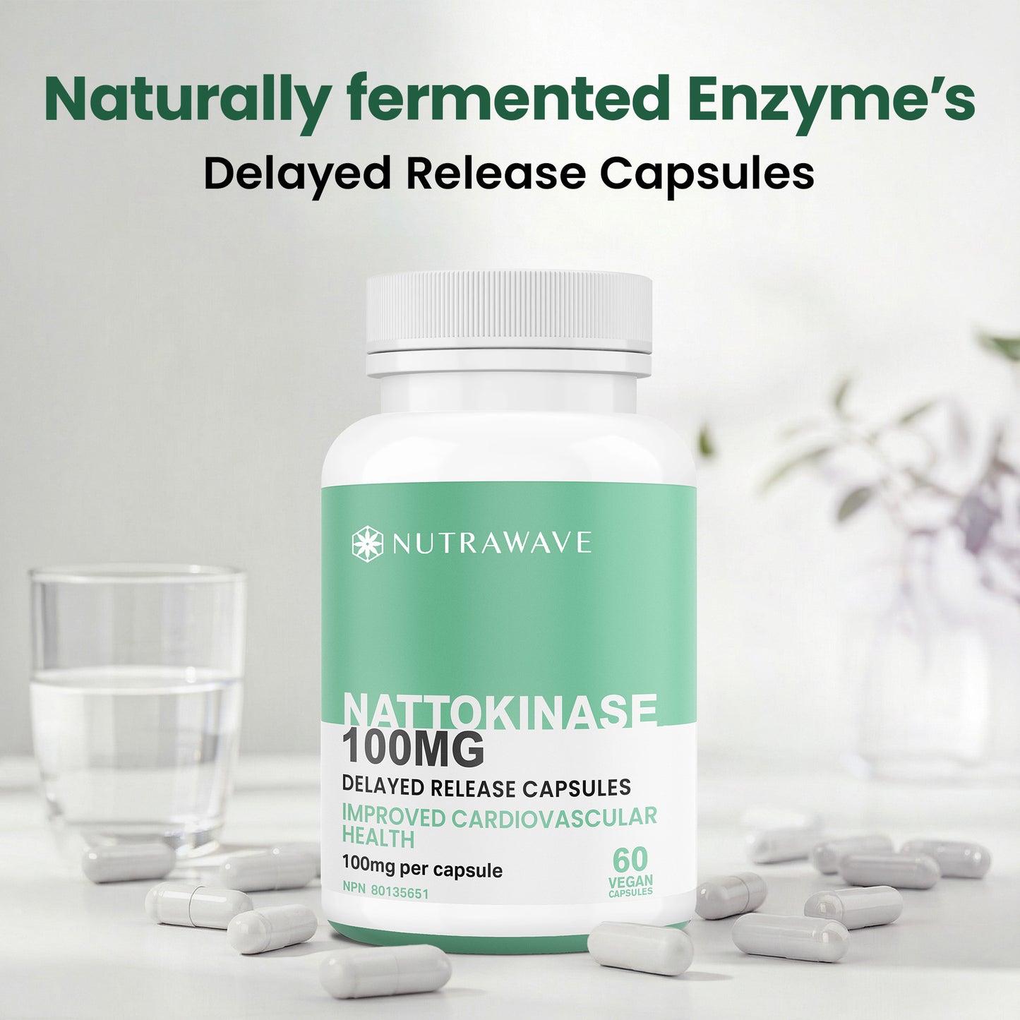 
                  
                    Nattokinase Capsules - 100mg
                  
                