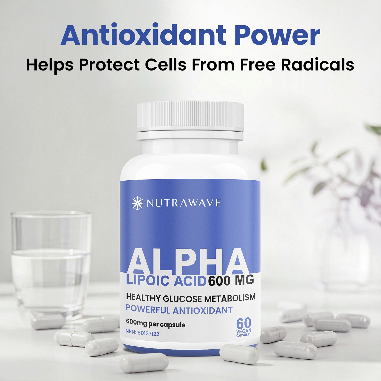 
                  
                    Alpha Lipoic Acid (ALA) Capsules -  600mg
                  
                