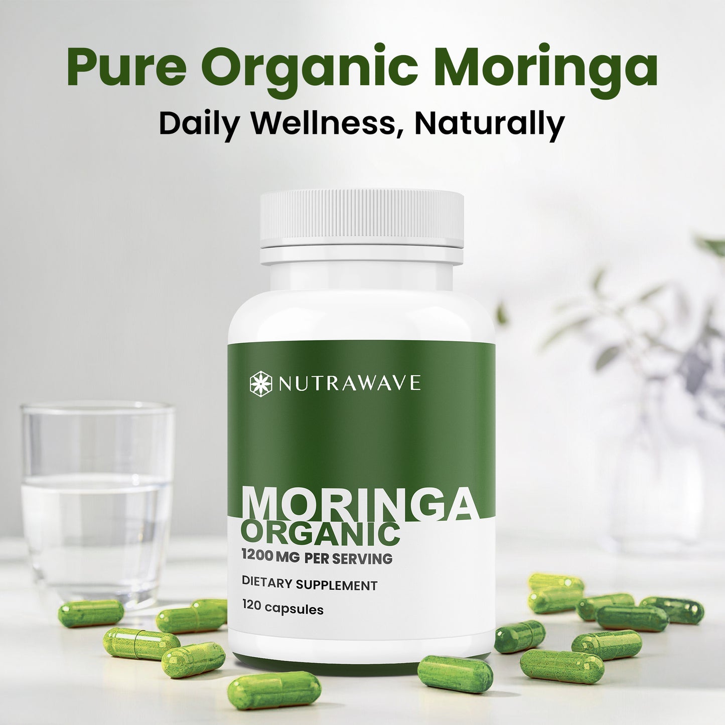 
                  
                    Nutrawave Organic Moringa Leaf 1200mg capsules — quality and certifications
                  
                