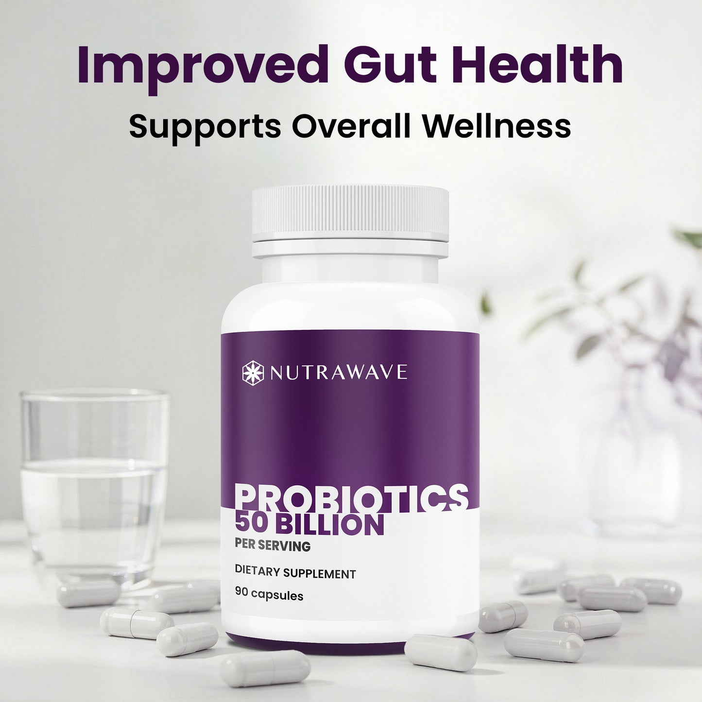 
                  
                    Nutrawave Probiotics 50 Billion 15-Strain capsules — suggested use
                  
                