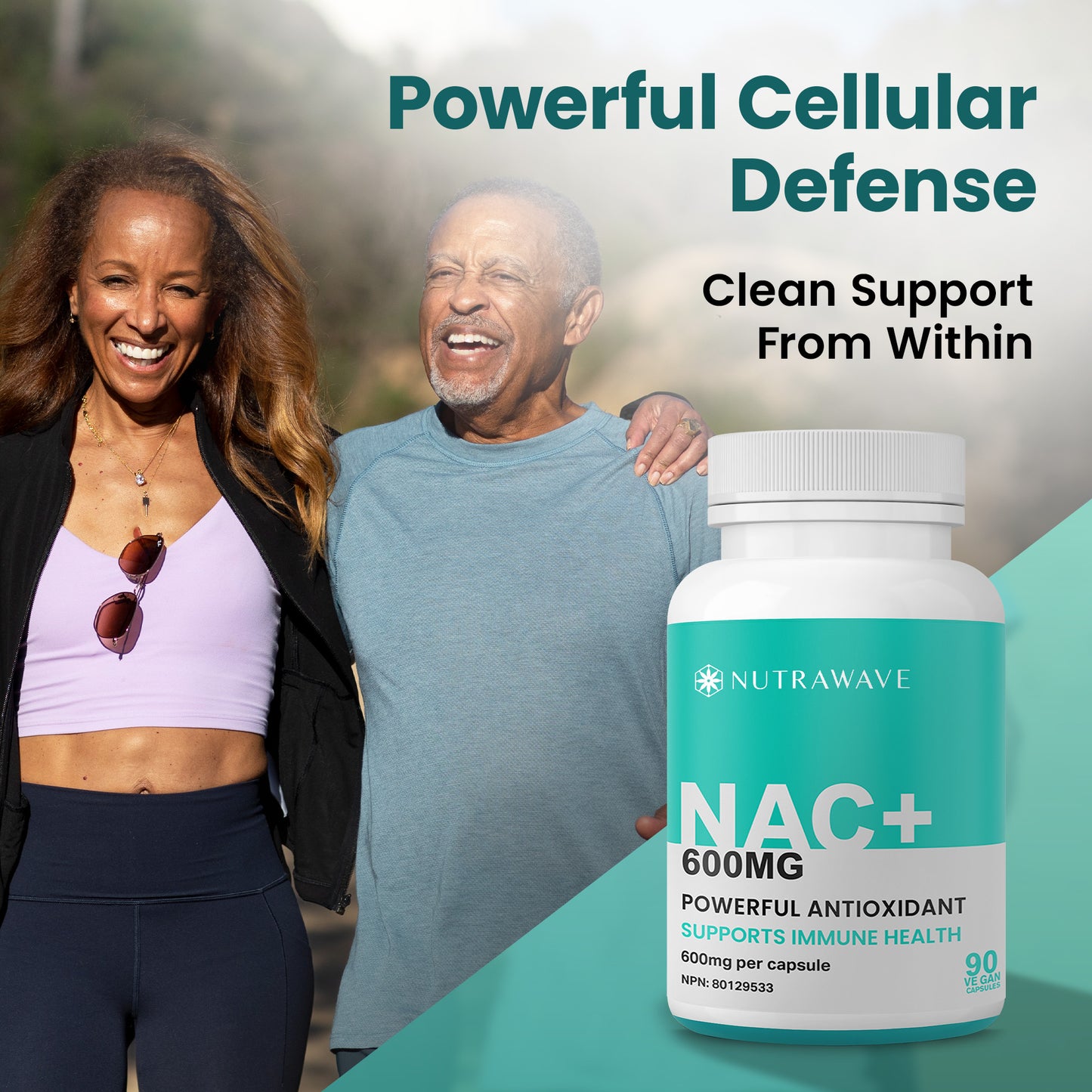 
                  
                    NAC (N-Acetyl-l-Cysteine) - 600mg
                  
                
