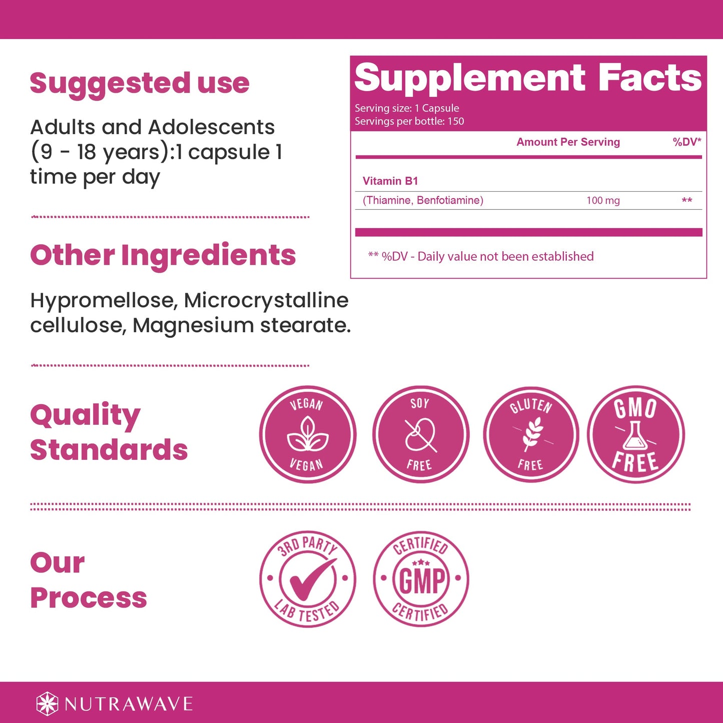 
                  
                    Benfotiamine Capsules - 100mg
                  
                