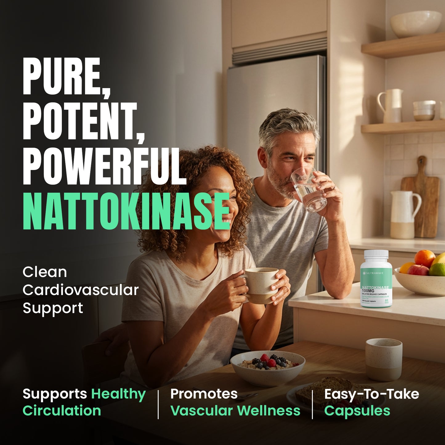 
                  
                    Nattokinase Capsules - 100mg
                  
                