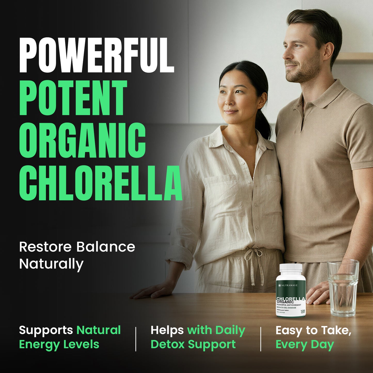 
                  
                    Organic Chlorella Tablets - 1000mg
                  
                
