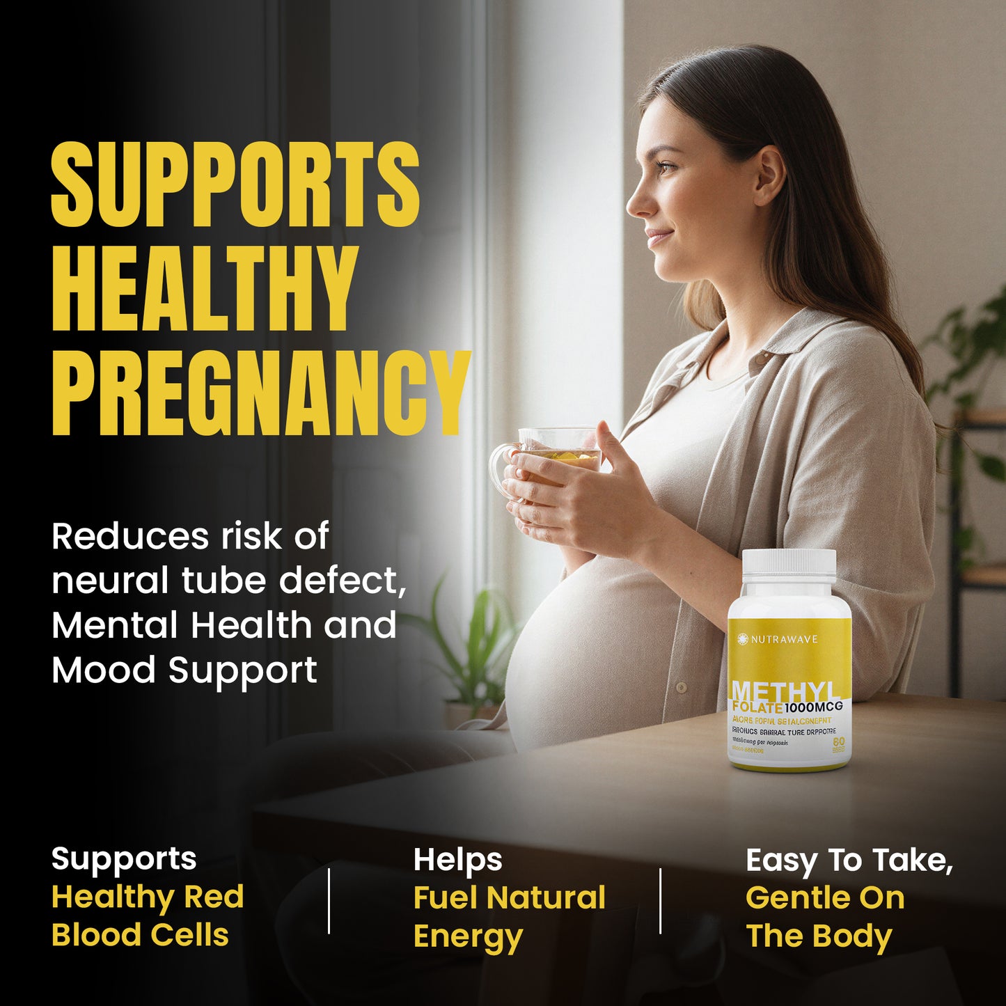 
                  
                    Methyl Folate (5-MTHF) Capsules - 1000mcg
                  
                