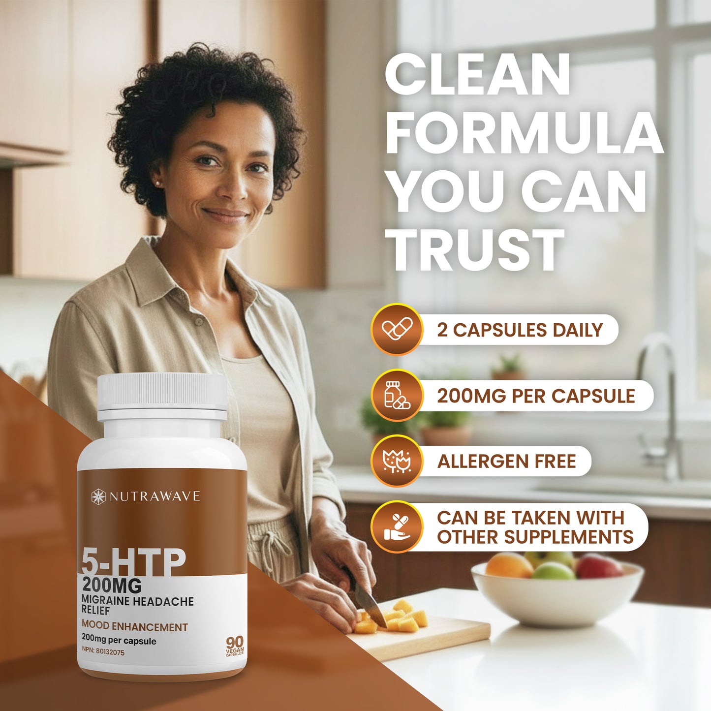 
                  
                    L-5-HTP Capsules - 200mg
                  
                