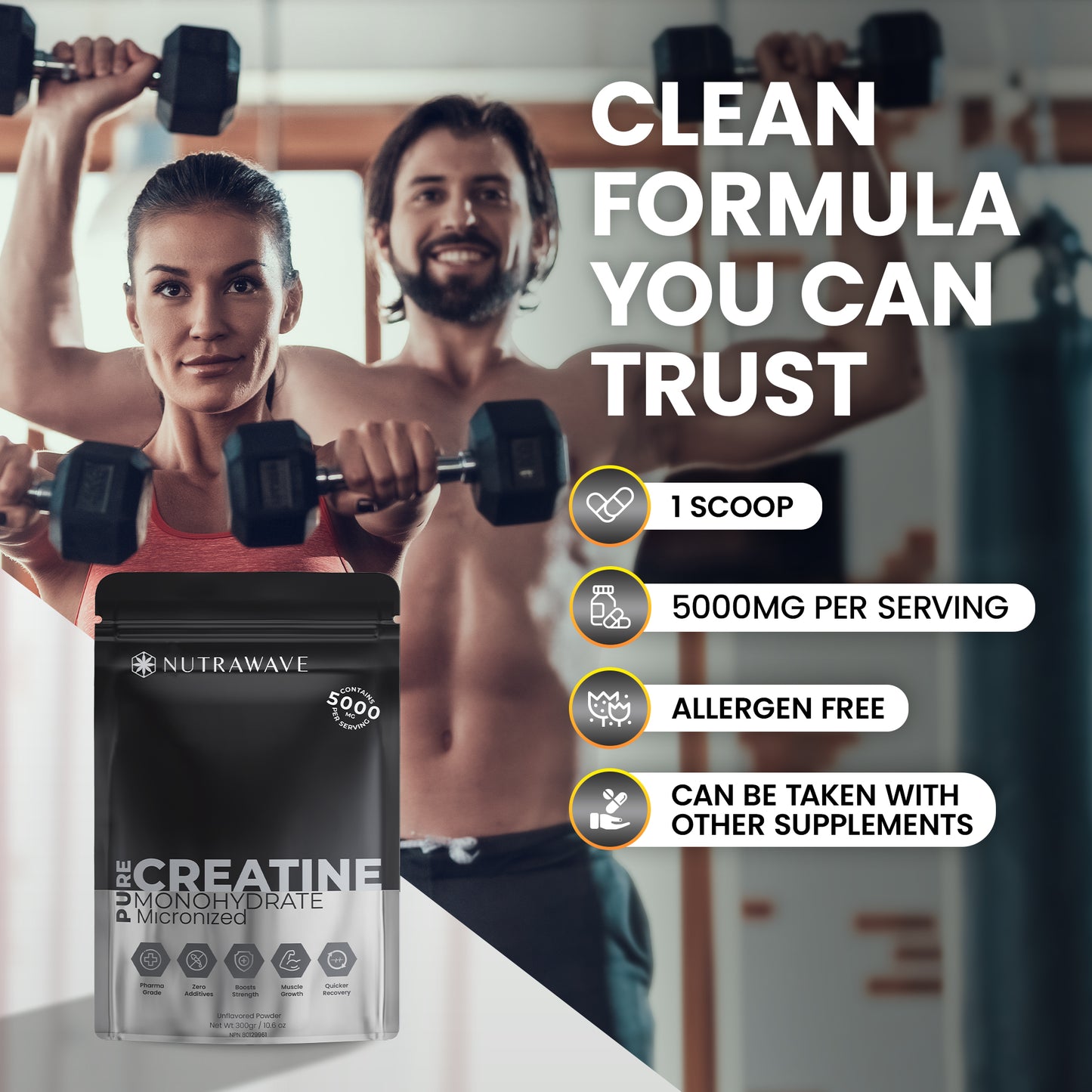 
                  
                    Creatine Micronized Monohydrate - 5000MG
                  
                