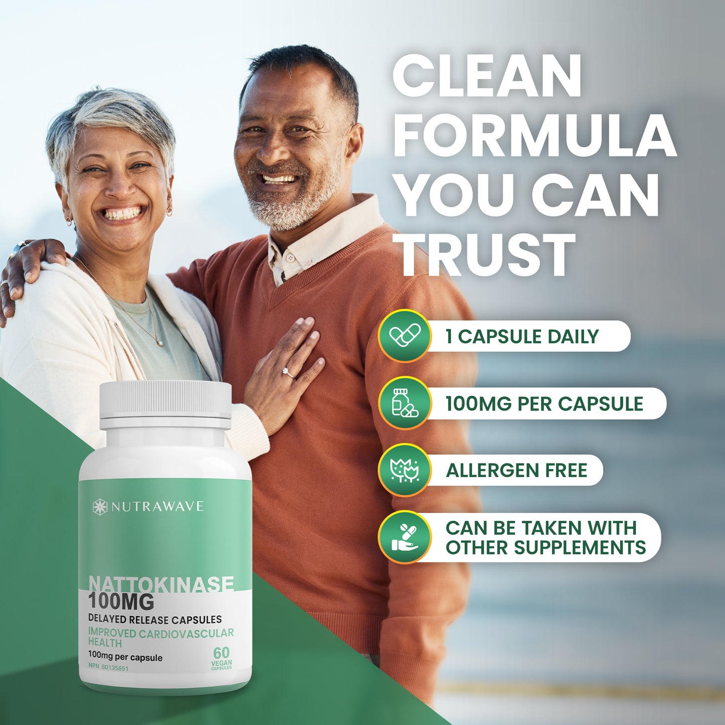 
                  
                    Nattokinase Capsules - 100mg
                  
                