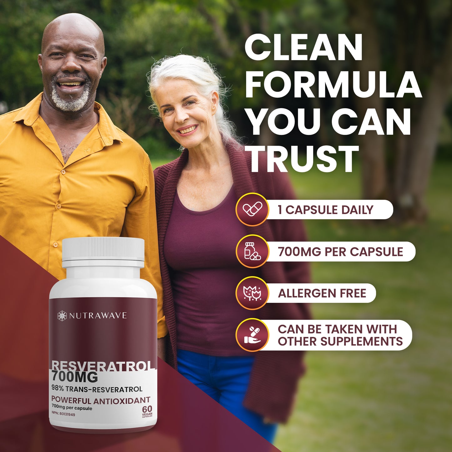 
                  
                    Resveratrol Capsules - 700mg
                  
                