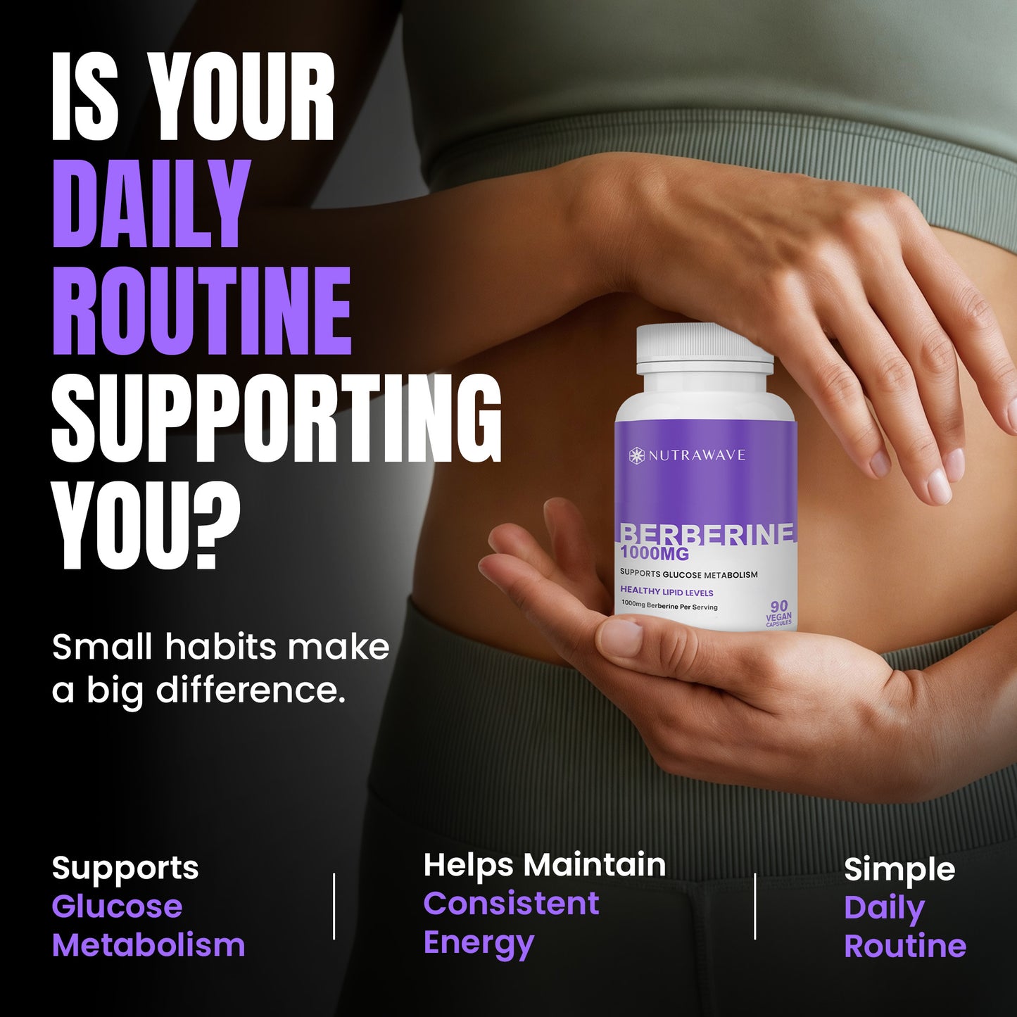 
                  
                    Berberine Capsules - 1000mg (per serving)
                  
                