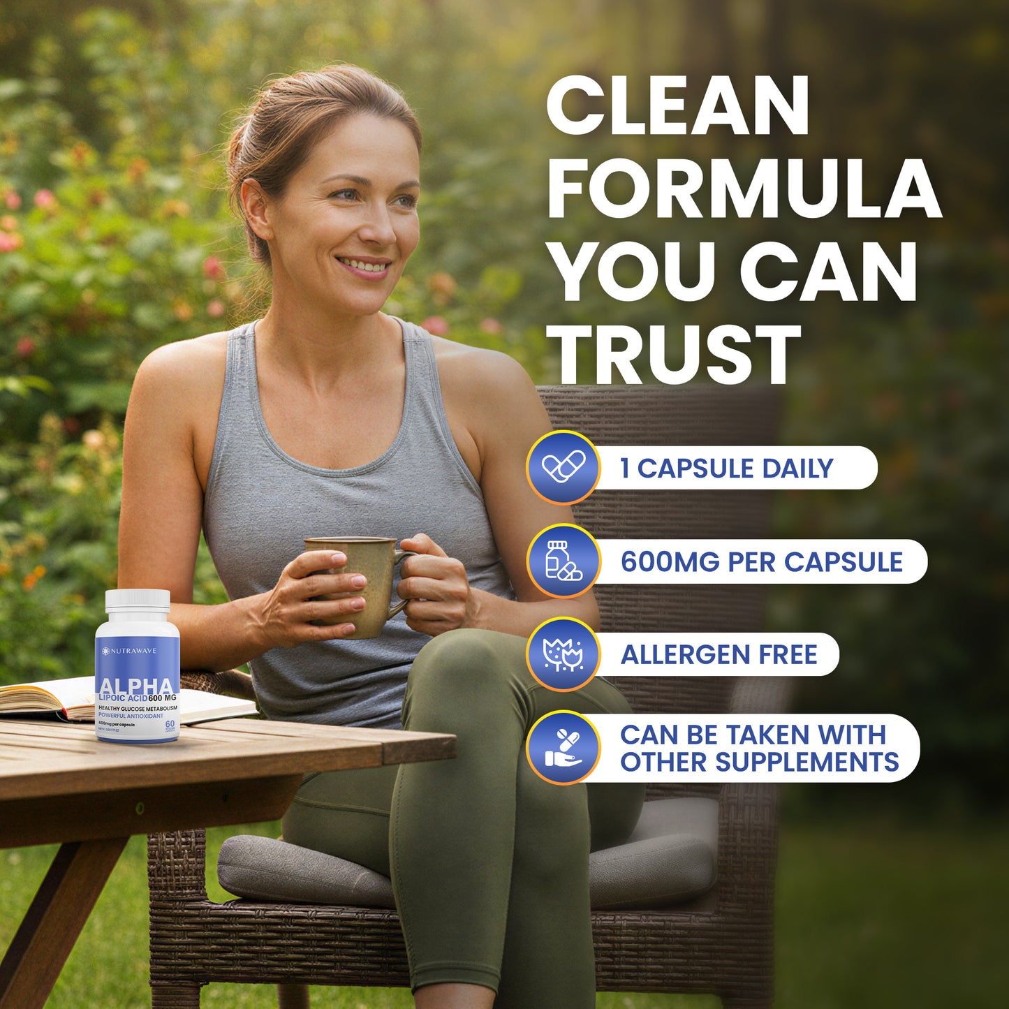 
                  
                    Alpha Lipoic Acid (ALA) Capsules -  600mg
                  
                
