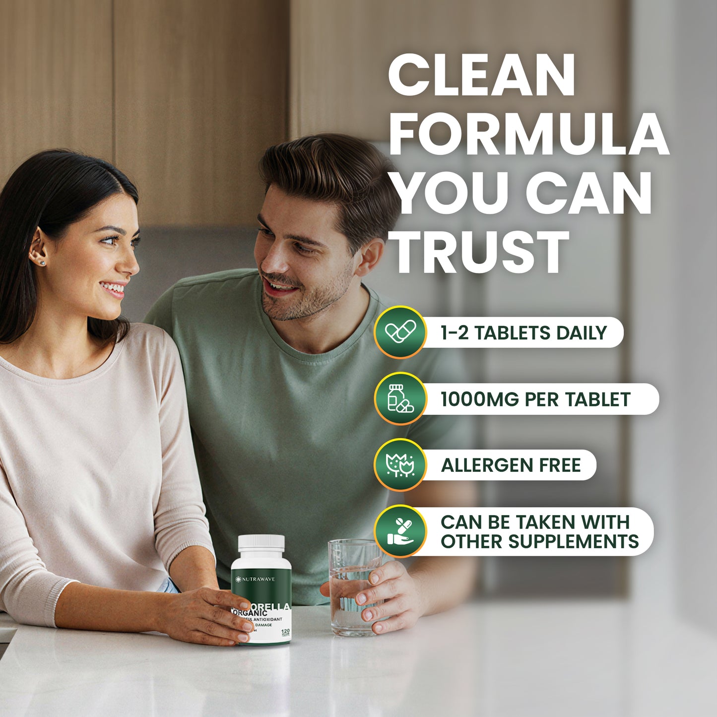 
                  
                    Organic Chlorella Tablets - 1000mg
                  
                