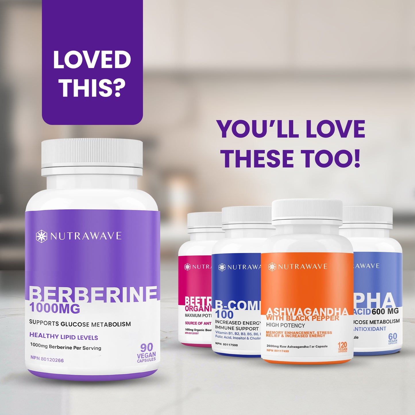 
                  
                    Berberine Capsules - 1000mg (per serving)
                  
                