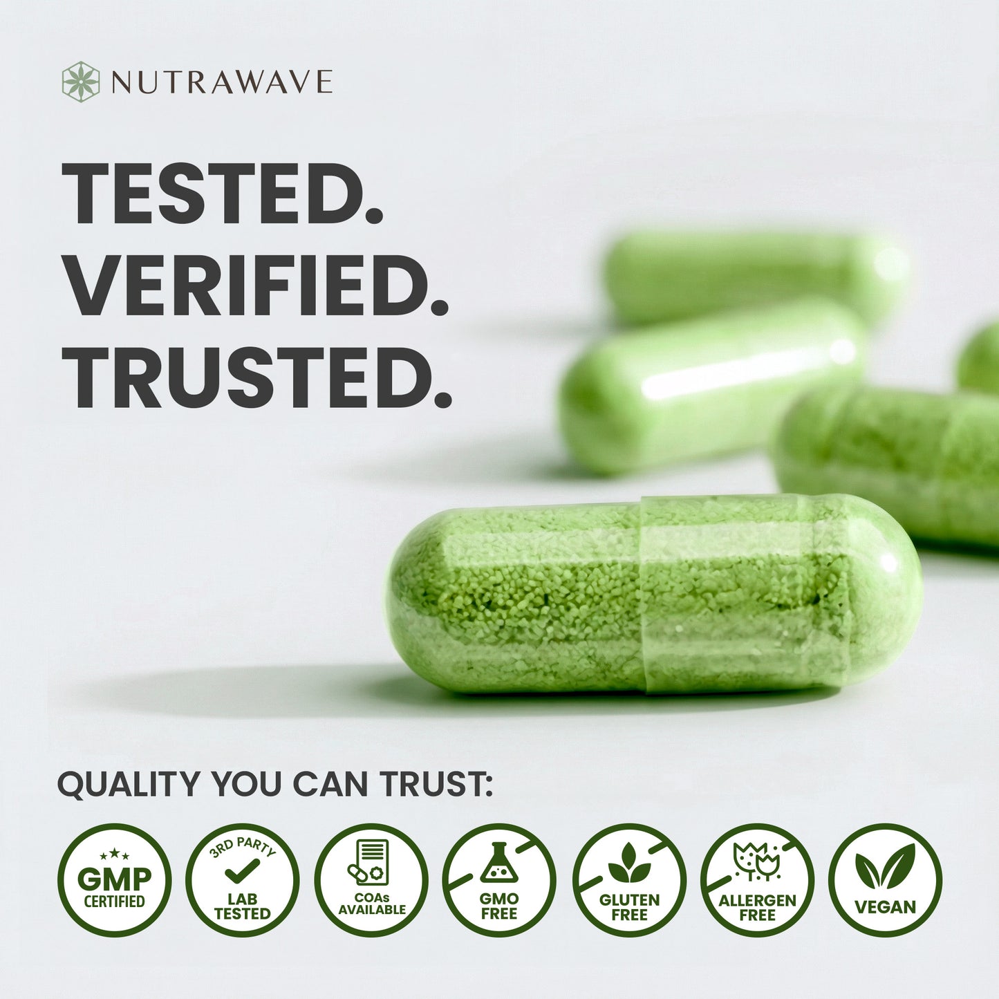 
                  
                    Nutrawave Organic Moringa Leaf 1200mg capsules — label information
                  
                