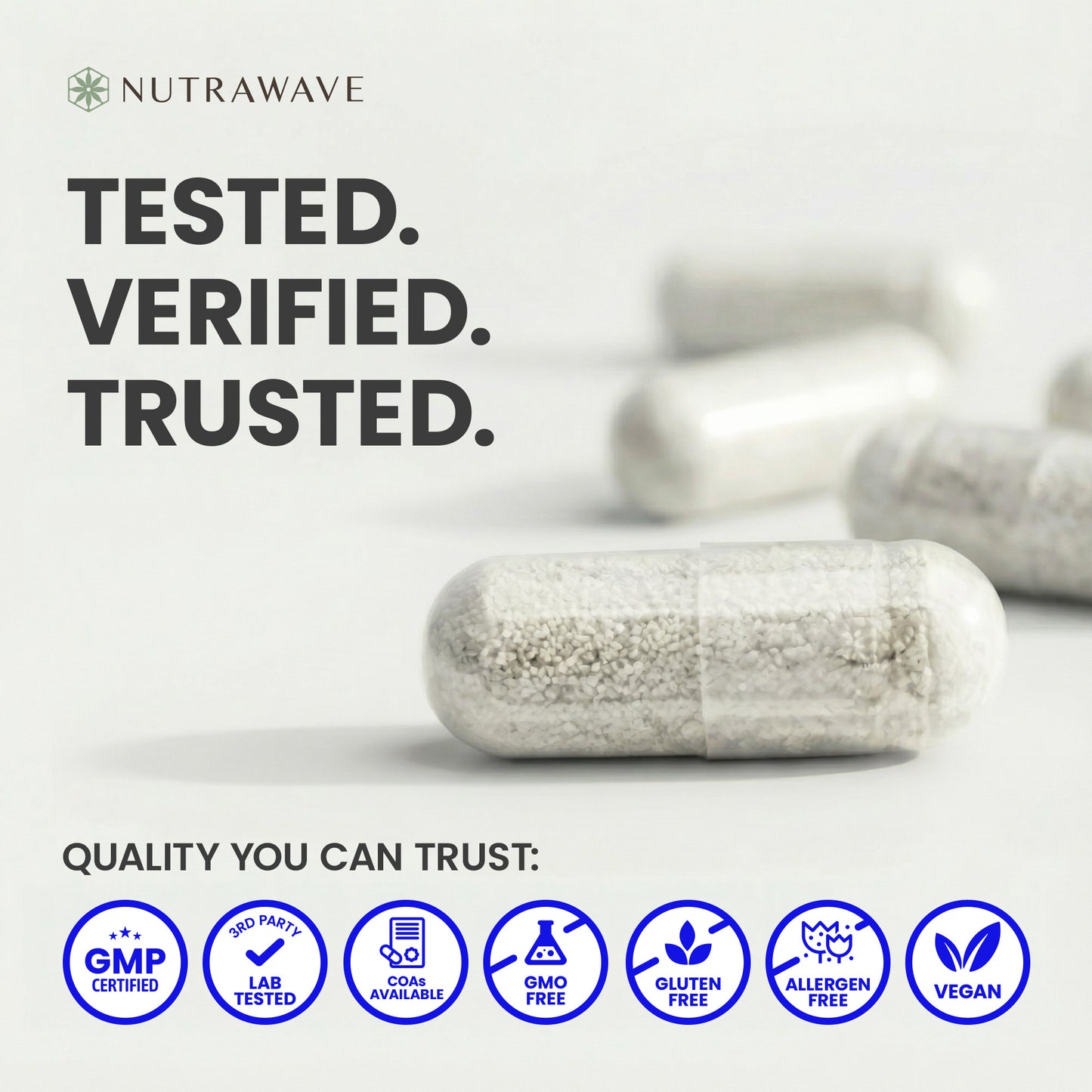 
                  
                    Nutrawave Magnesium Bisglycinate 200mg capsules — what's inside
                  
                