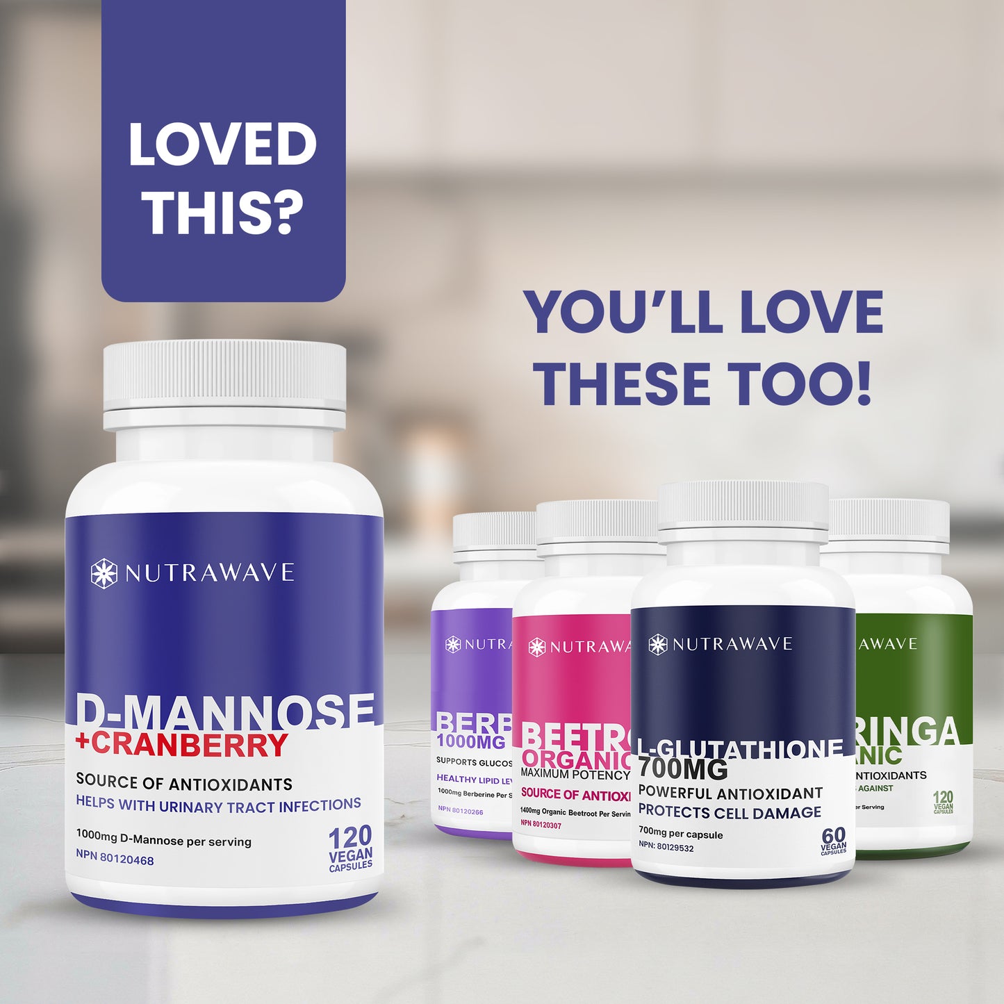 
                  
                    D-Mannose + Cranberry Capsules – 1000mg
                  
                