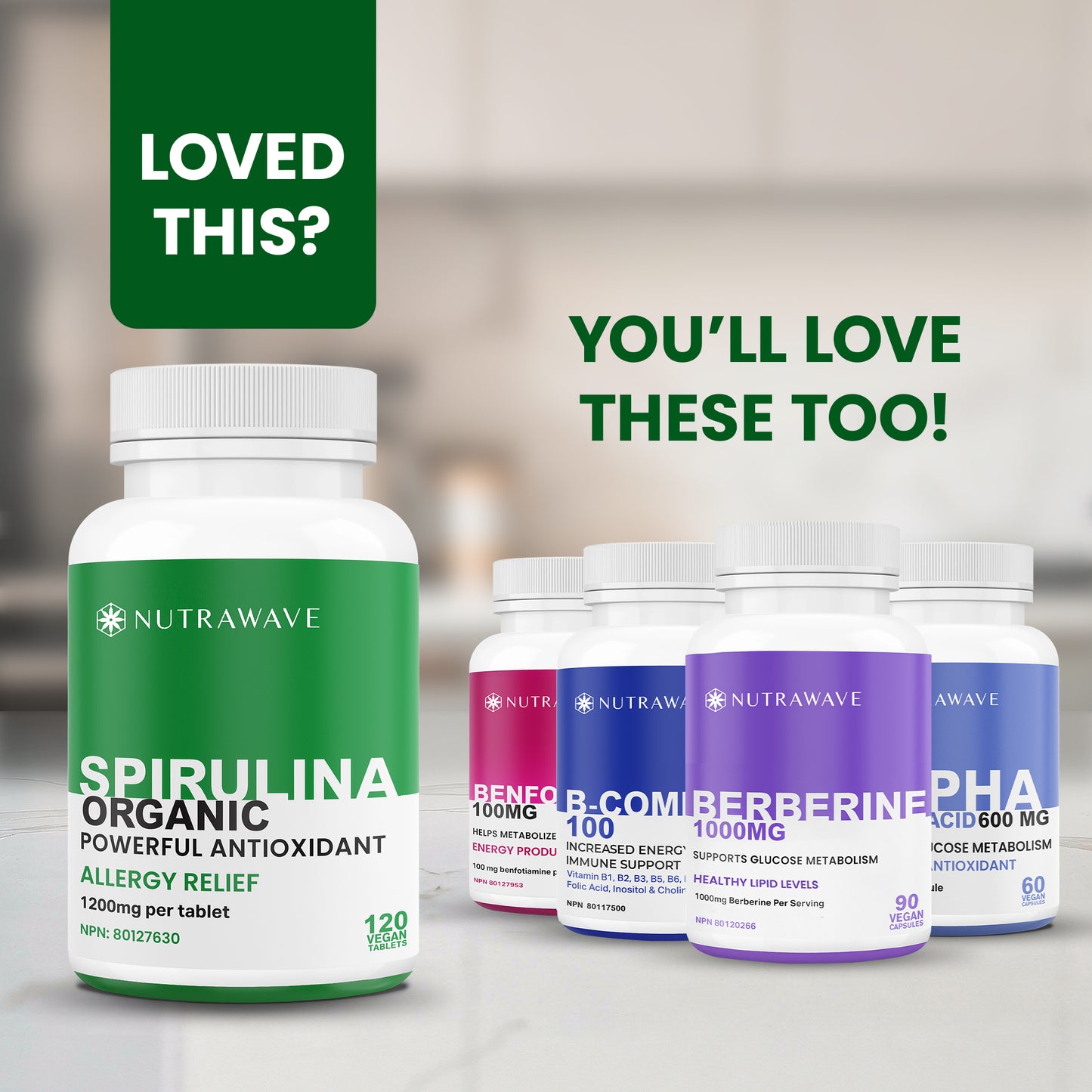 
                  
                    Organic Spirulina Tablet - 1200mg (per tablet)
                  
                