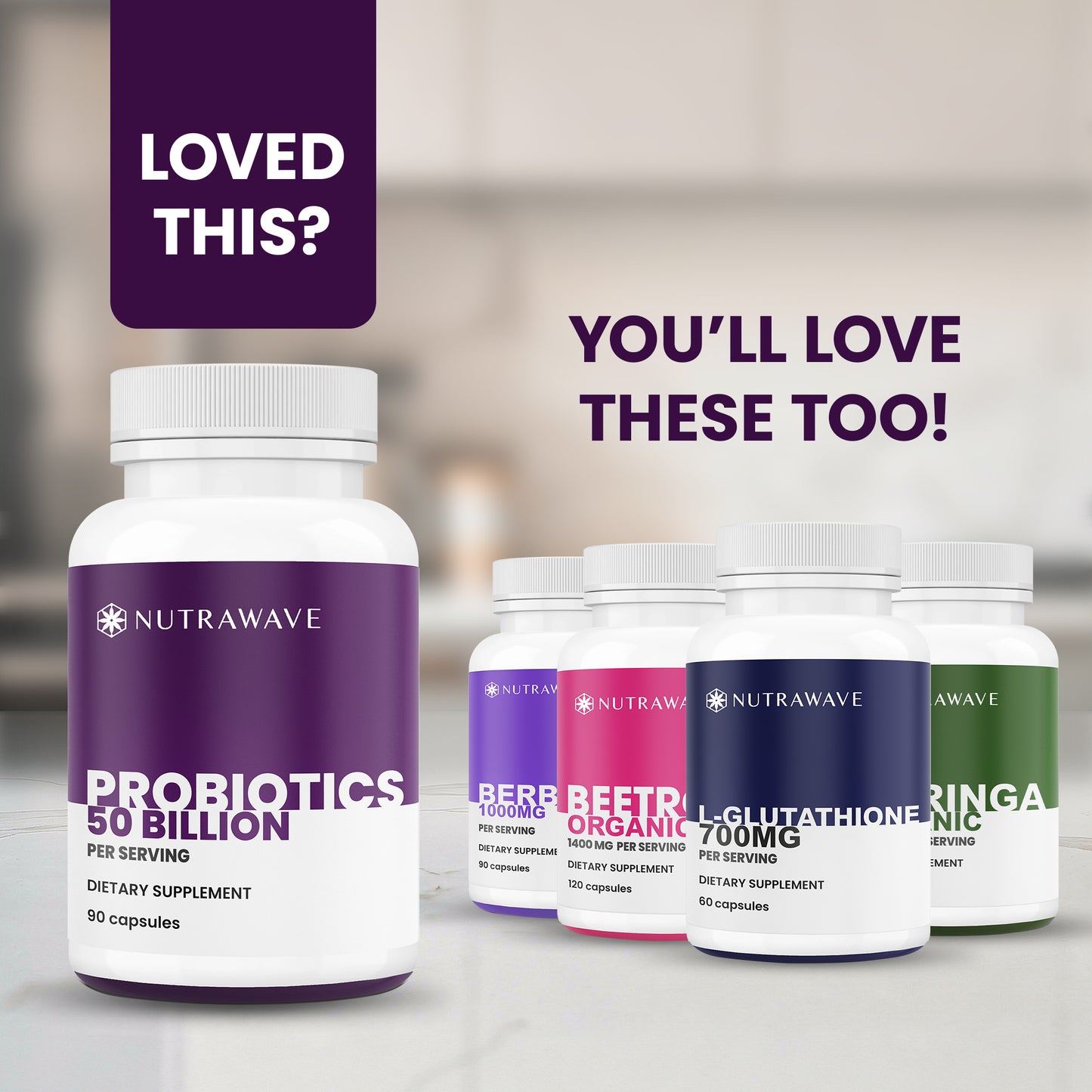 
                  
                    Nutrawave Probiotics 50 Billion 15-Strain capsules — third-party tested quality
                  
                