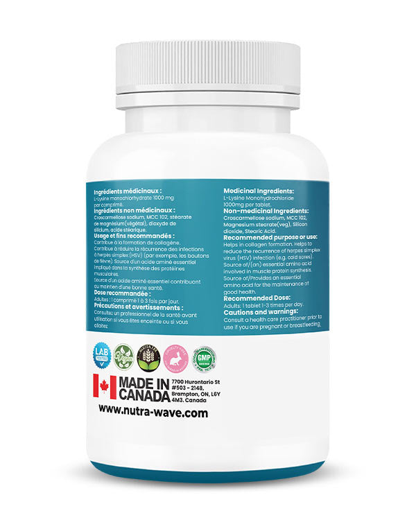 
                  
                    L- Lysine Capsules - 1000mg
                  
                
