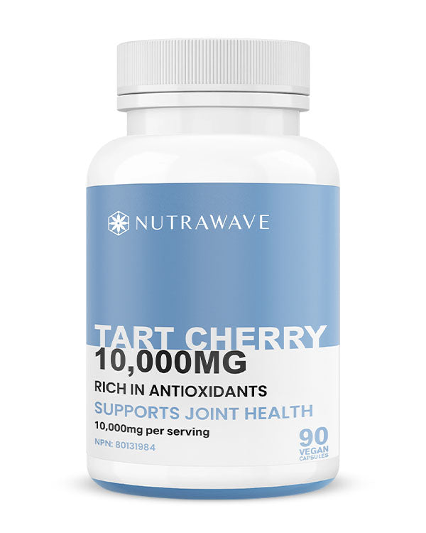 Nutrawave Tart Cherry 10000mg capsules bottle — recovery and sleep supplement